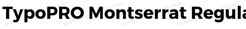TypoPRO Montserrat Regular字体转换
